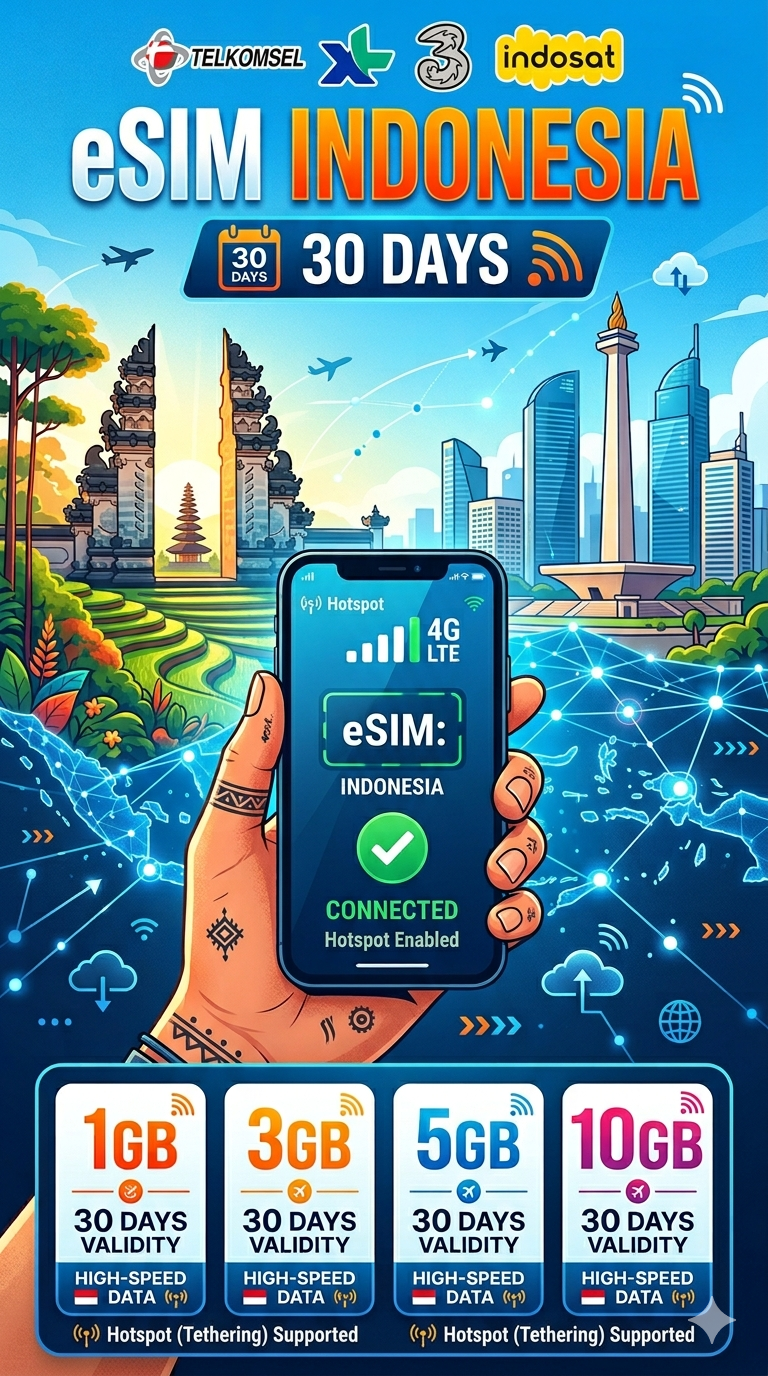 eSIM Indonesia (Data Only)